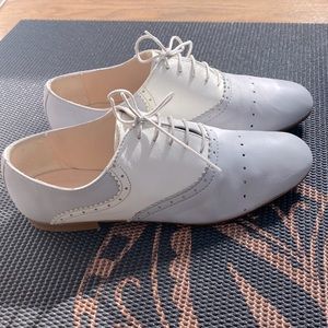 Mercanti Fiorentini baby blue and white shoes (made in Italy)